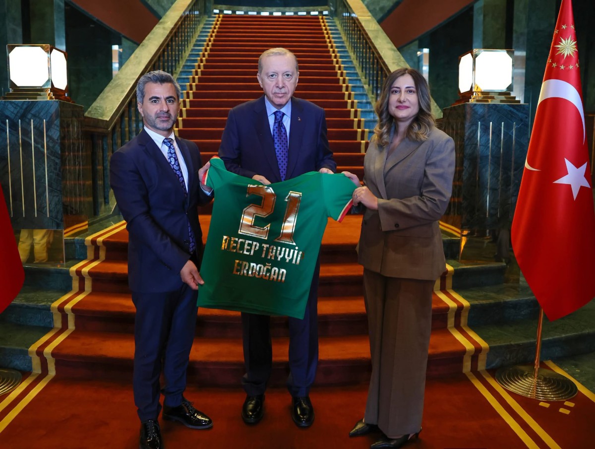 Amedspor heyeti Cumhurbaşkanlığı Külliyesi’nde