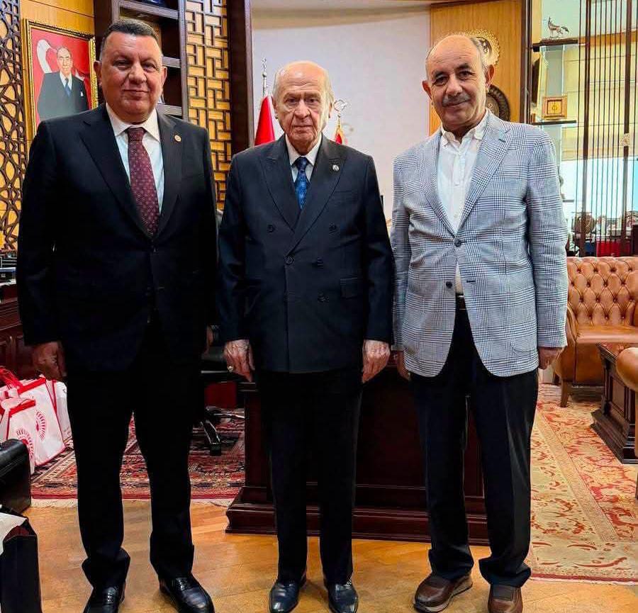 Özyavuz kardeşlerden Bahçeli’ye ziyaret: “Terörsüz Türkiye” mesajı