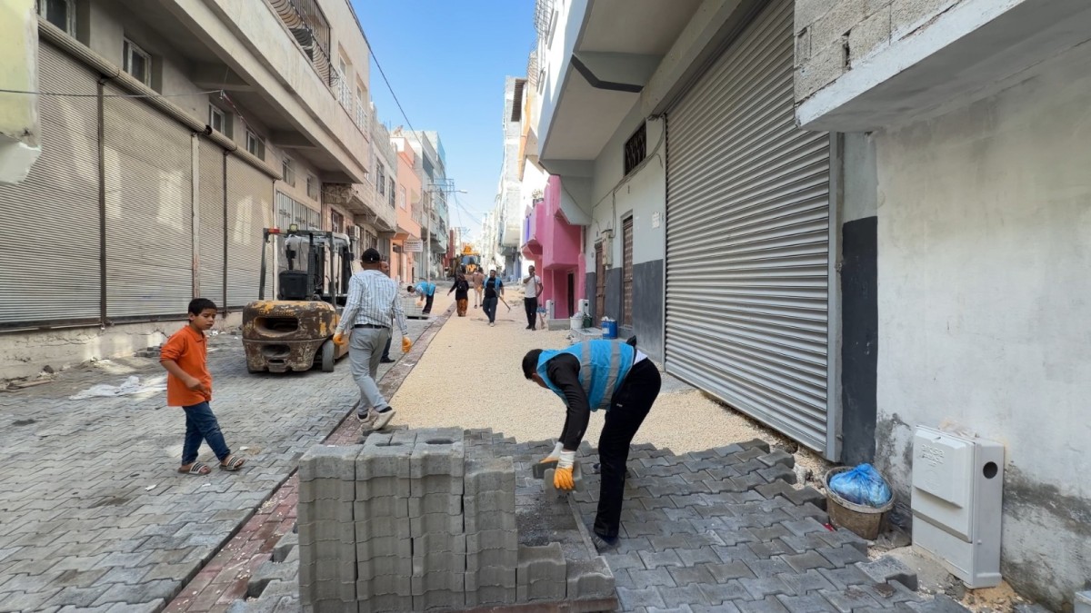 Eyyübiye’de kazılan sokaklara nefes aldıran dokunuş