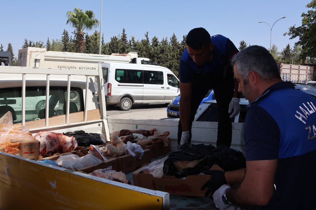 Haliliye’de 315 kilo bozuk et ele geçirildi! 